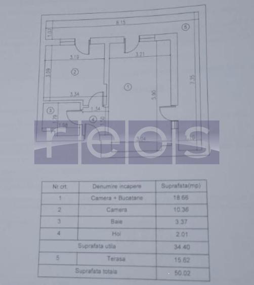 Apartament cu 2 camere decomandat în Dudu