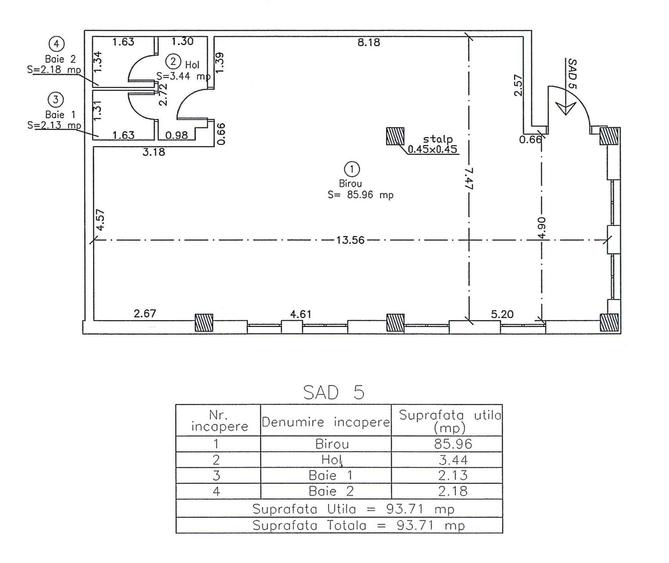 Spațiu comercial, de 93.71 mp, în Fabric