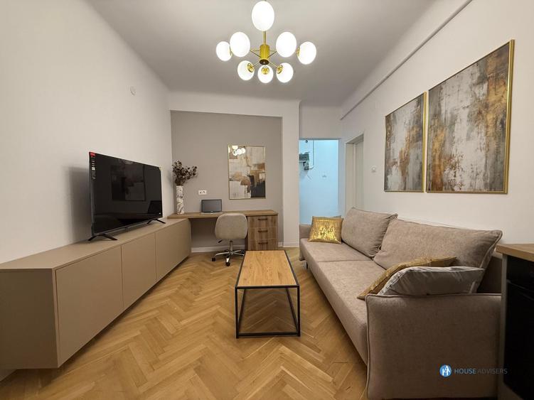 Apartament cu 2 camere, mobilat în Cișmigiu