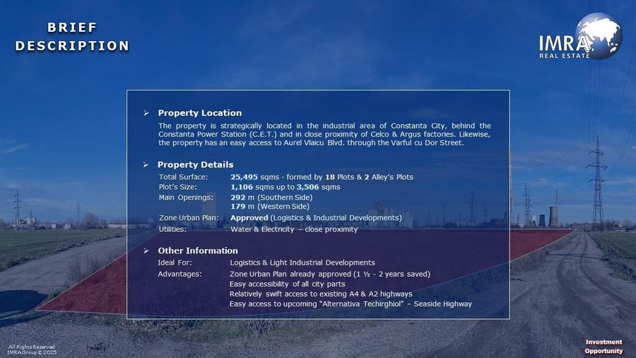 Teren Construcții intravilan de 25495 mp, în CET