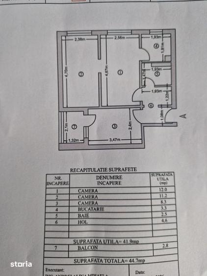 Apartament cu 3 camere în Țiglina 1