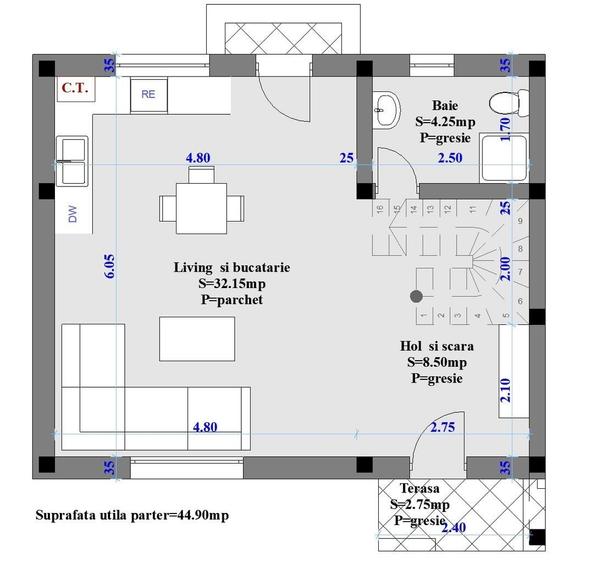 Apartament cu 4 camere în Păcurari