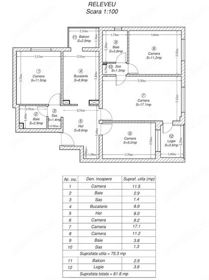 Apartament cu 4 camere decomandat în Olimpia-Stadion