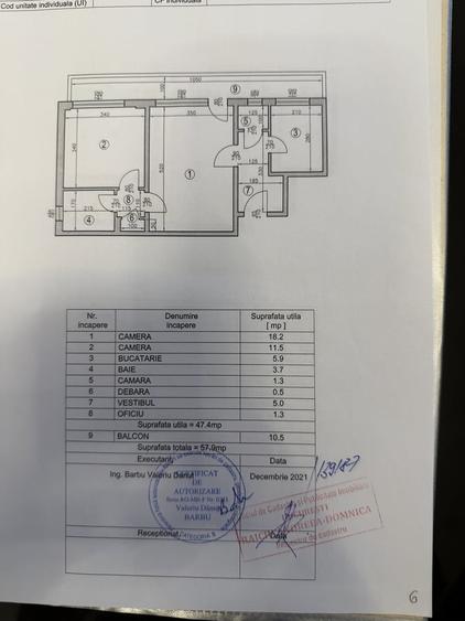 Apartament cu 2 camere semidecomandat în 1 Mai