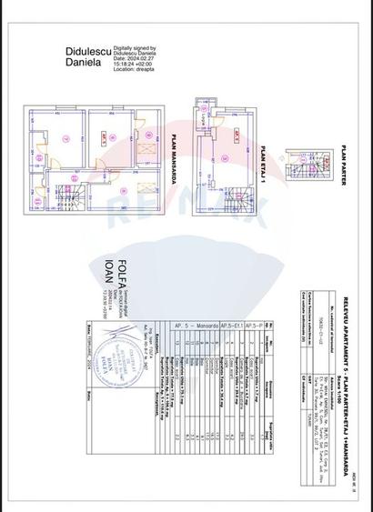 Apartament cu 4 camere semidecomandat în Tunari