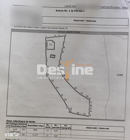 Casă cu 4 camere cu Teren 1777 Mp în Telega