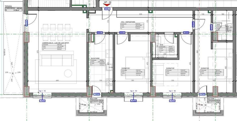 Apartament cu 4 camere în Central
