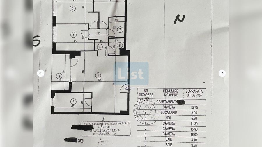 Apartament cu 4 camere decomandat în Herăstrău