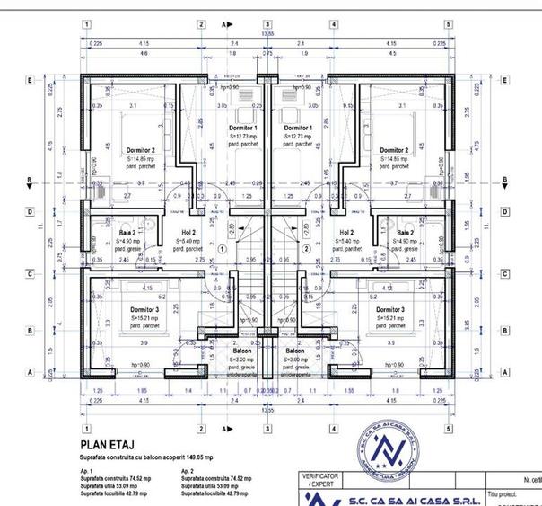 Duplex cu 4 camere cu Teren 250 Mp în Tărlungeni