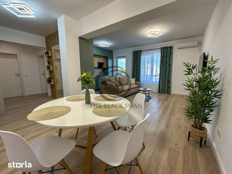 Apartament cu 2 camere semidecomandat, mobilat în Nord