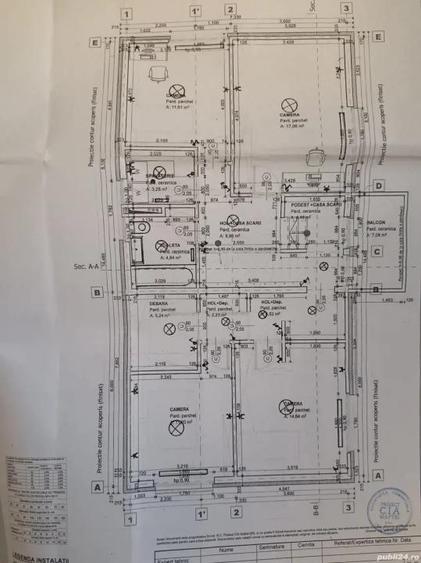 Casă individuală cu 5 camere cu Canalizare în Gilău