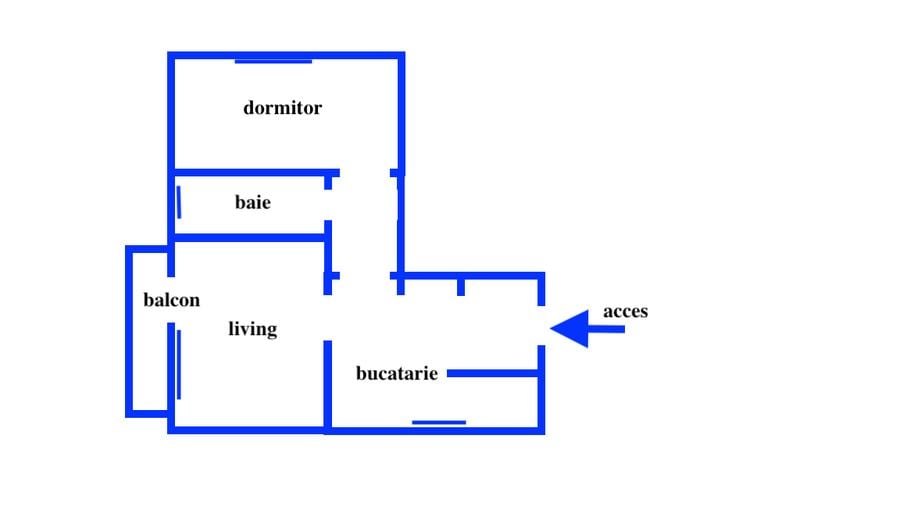 Apartament cu 2 camere decomandat în Bucovina