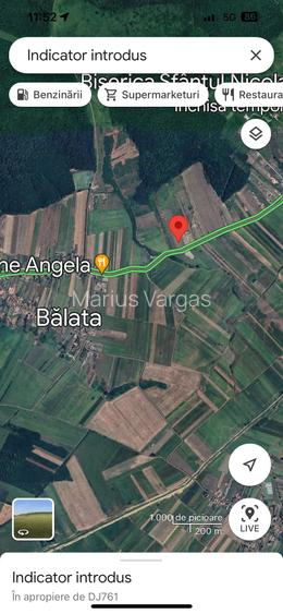 De vanzare teren construibil parcelabil Balata, la doar 9 km de Deva