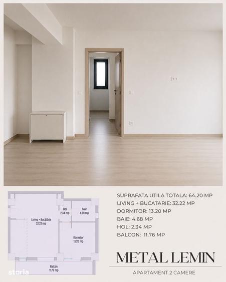 Apartament cu 2 camere în Lăpuș