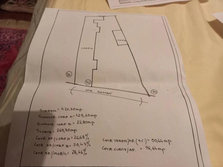 Casă cu Teren 50 Mp în Matei Voievod