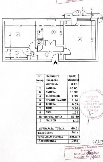 Apartament cu 2 camere decomandat în Vitan