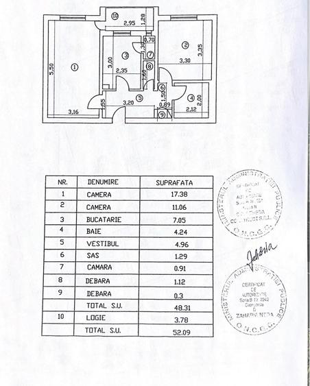 Apartament cu 2 camere decomandat în Drumul Taberei