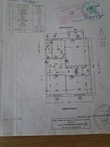 Apartament cu 3 camere decomandat în Central