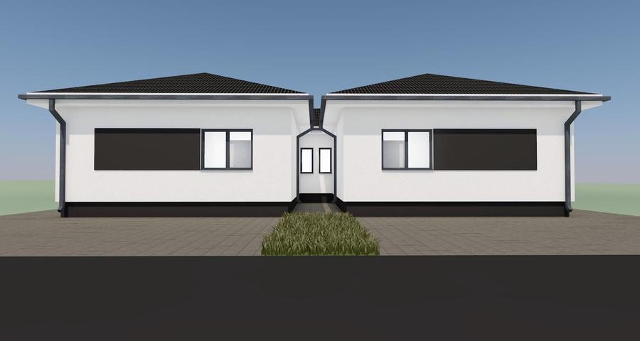 Duplex cu 4 camere cu Canalizare în Moșnița Nouă