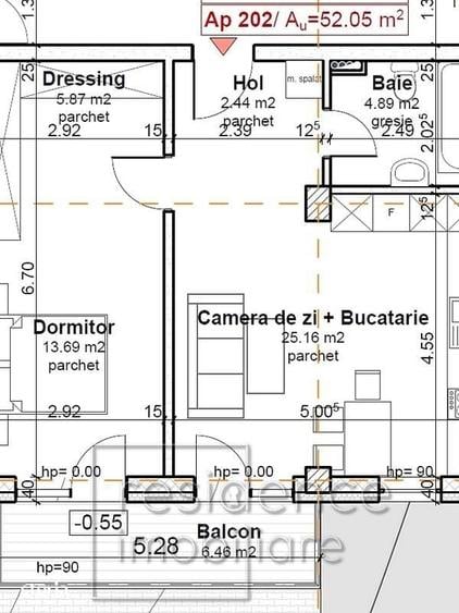 Apartament cu 2 camere semidecomandat în Între Lacuri