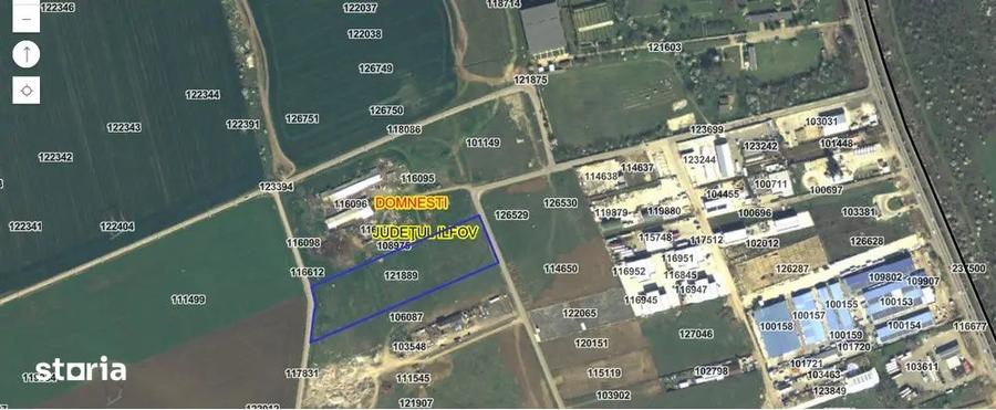 Teren intravilan 15.000 mp Domnesti| dubla deschidere, dezvoltare rezi - 1
