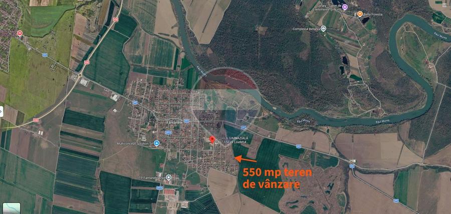 Teren Construcții intravilan de 550 mp, în Fântânele