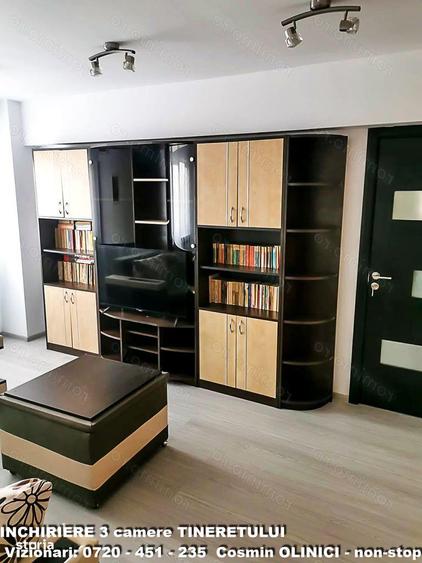 Apartament cu 3 camere, mobilat în Văcăresti