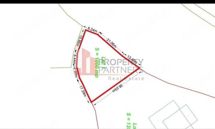 Teren Construcții intravilan de 1000 mp, în Bran