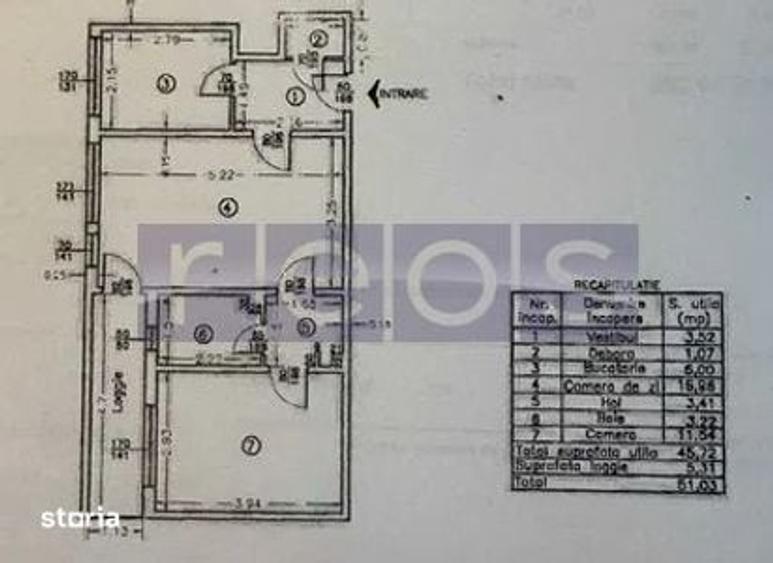 DE VANZARE 2 CAMERE DECOMANDAT LUJERULUI - REABILITAT - GEAM LA BAIE - 7