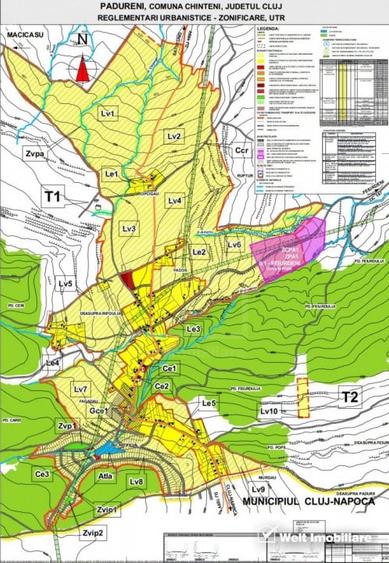 Teren agricol extravilan de 20700 mp, în Pădureni (Chinteni)