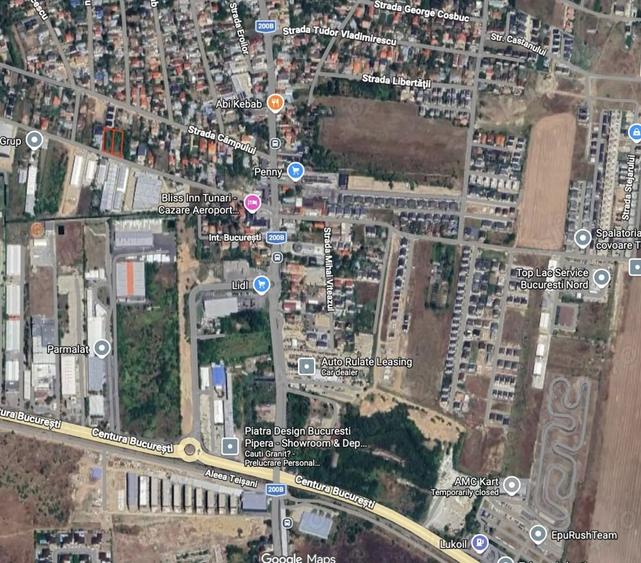 Teren de 1000 mp, în Tunari