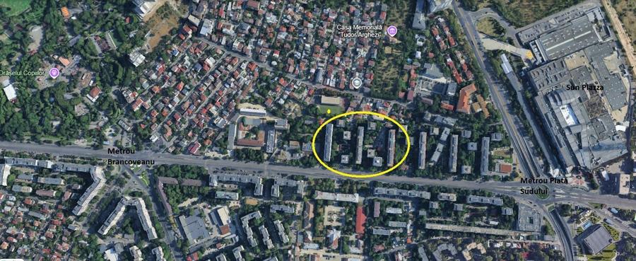 Apartament cu 2 camere semidecomandat, mobilat în Brâncoveanu