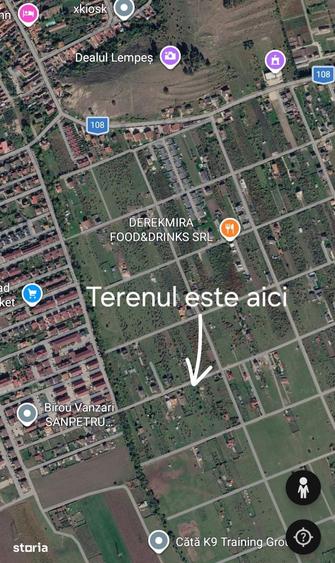Teren de 560 mp, în Sânpetru