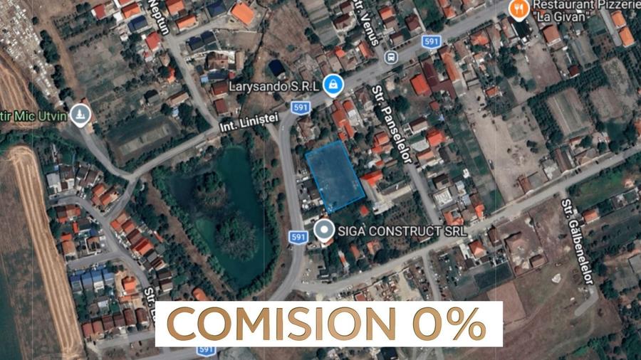 Teren Construcții intravilan de 2247 mp, în Utvin