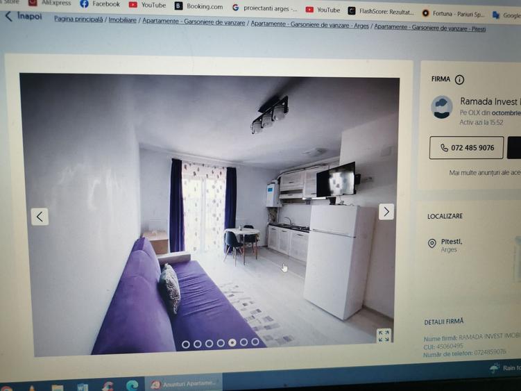 Garsonieră decomandată în Smeura
