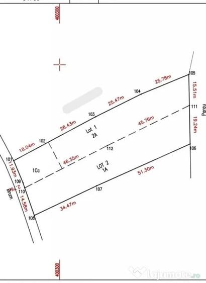 Teren de 2861 mp, în Tureni