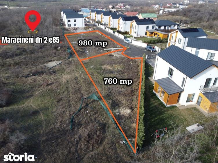 Teren de 760 mp, în Mărăcineni