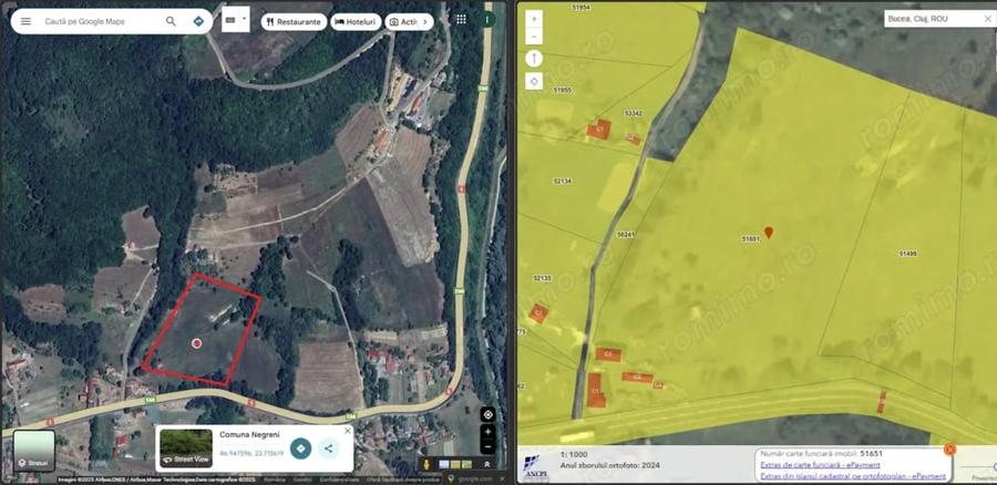 Teren de 18000 mp, în Bucea