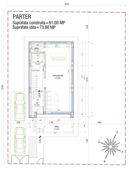 Casă cu 4 camere cu Teren 500 Mp în Sânpetru