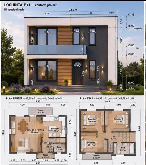 Casa individuala P+1 de vanzare in Visan- Barnova cu priveliste frumoasa - 9