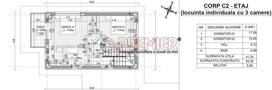 Casă cu 3 camere cu Teren 176 Mp în Central