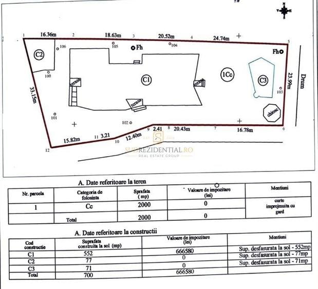 Casă individuală cu 8 camere cu Piscina în Balotești