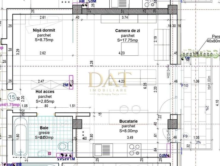 Apartament cu 2 camere în Baciu
