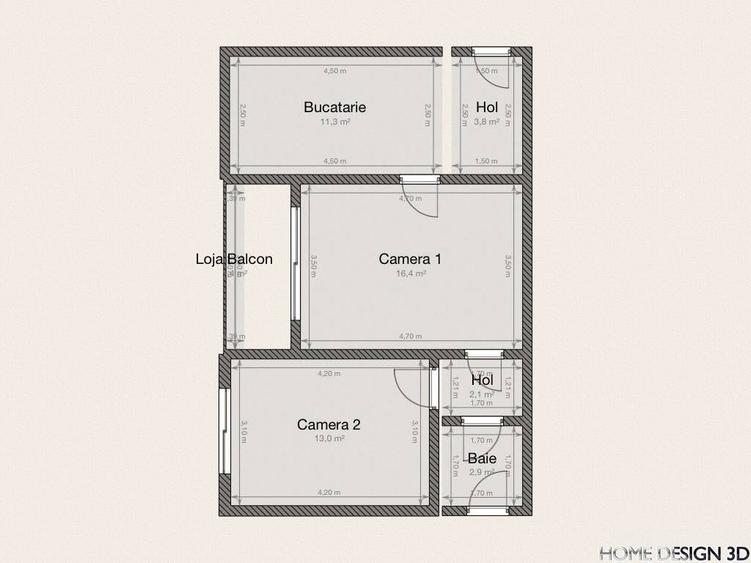 Apartament cu 2 camere etaj intermediar, finisat modern, mobilat si utilat, zona Gr.Alexandrescu - 1