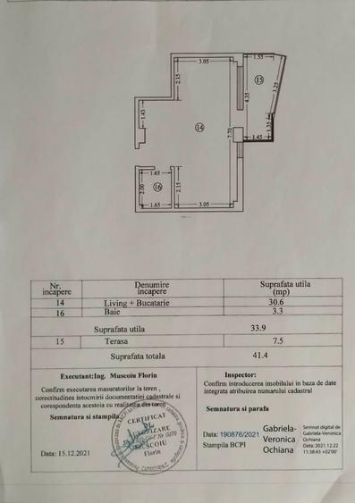 Garsonieră semidecomandată în Central