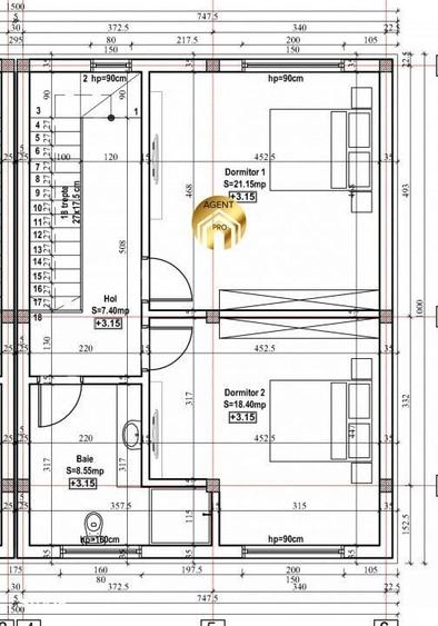 Casă cu 4 camere cu Teren 238 Mp în Central