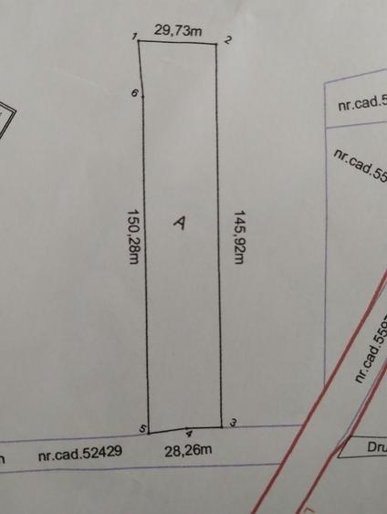 Teren de 4172 mp, în Cărbunari
