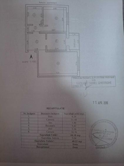 Apartament cu 2 camere decomandat, mobilat în Dacia