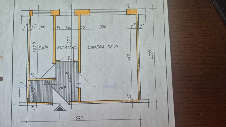 Garsonieră decomandată în Sud