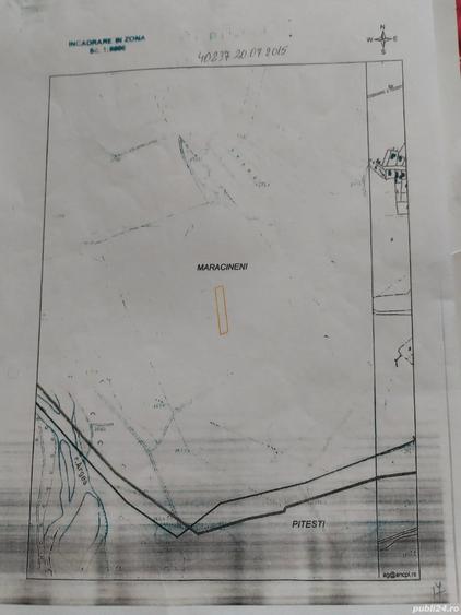 Teren de 122 mp, în Mărăcineni